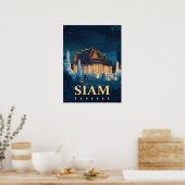 Siam Bangkok tempels reizen Poster (Keuken)