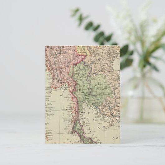 Siam, Birma en Anam Briefkaart (Staand voorkant)