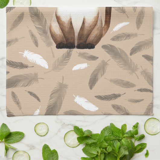 Siam cat Towel Theedoek (Gevouwen)