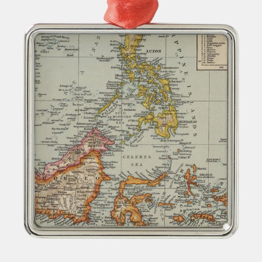 Siam, Malay Archipel Metalen Ornament (Voorkant)