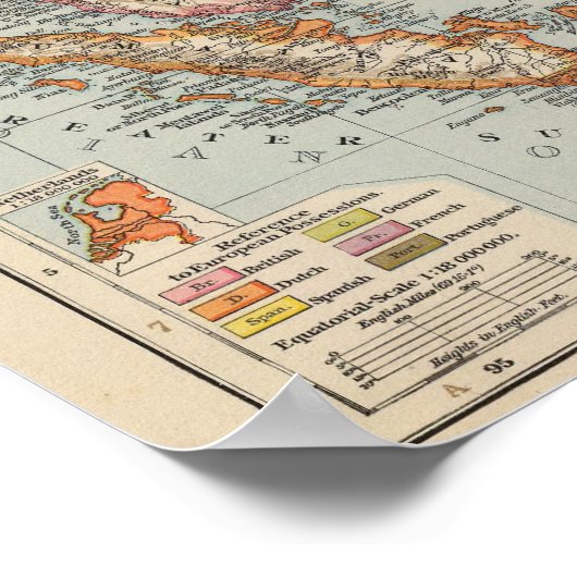 Siam, Malay Archipel Poster (Hoek)