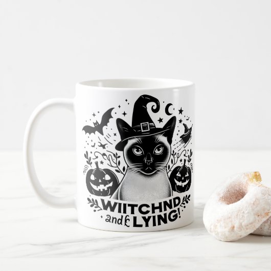 Siamees: De magische reis van Halloween Koffiemok (Met donut)
