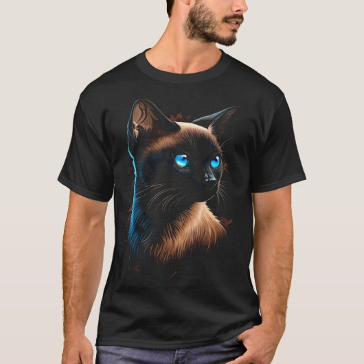 Siamees Kat 1 T-shirt (Voorkant)