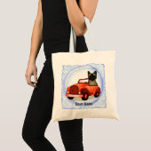 Siamees Kat Bestuurt Auto Tote Bag (Voorkant (product))