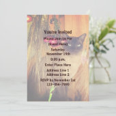 Siamees Kat Dierenfeest Kaart (Staand voorkant)