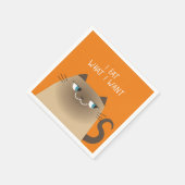 Siamees Kat Grappig Servet (Hoek)