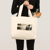 Siamees kat grote tote bag (Voorkant (product))