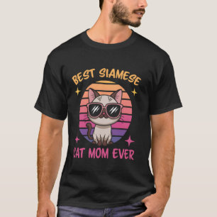 Siamees Kat Moeder Grappige Siamees Kat T-shirt