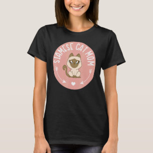 Siamees Kat Moeder Mese Kat Eigenaar Siamees T-shirt