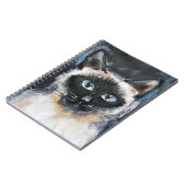 Siamees kat notitieboek (Linkerzijde)