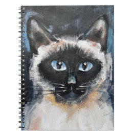 Siamees kat notitieboek