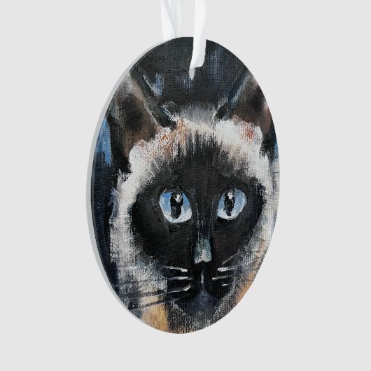 Siamees kat ornament (voorkant)