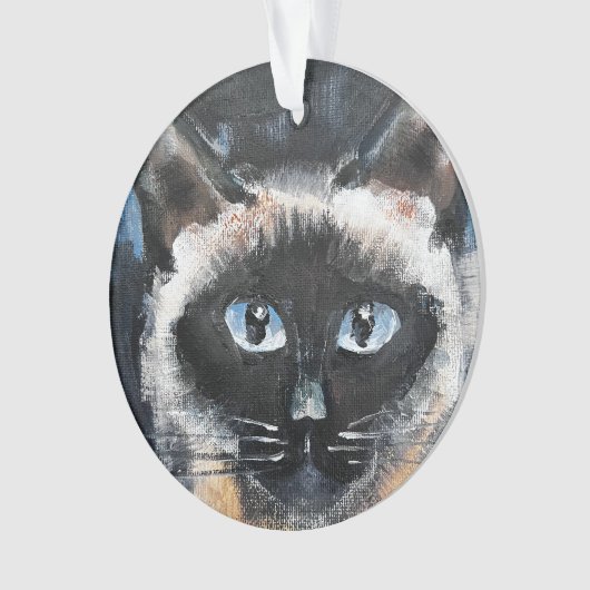 Siamees kat ornament (voorkant)