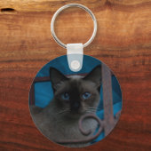 Siamees Kat Sleutelhanger (Voorkant)