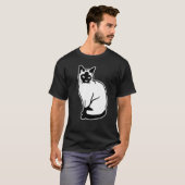Siamees kat t-shirt (Voorkant volledig)