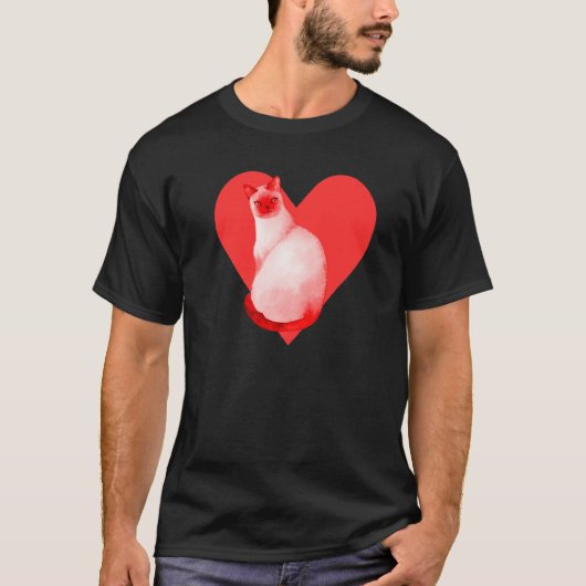 Siamees Kat T-shirt (Voorkant)