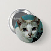 Siamees Kat Vriend Ronde Button 5,7 Cm (Voorkant /achterkant)