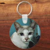 Siamees Kat Vriend Sleutelhanger (Voorkant)