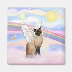 Siamees Kat - Wolken Magneet