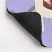 Siamees rat met verjaardagstaart muismat (Hoek)