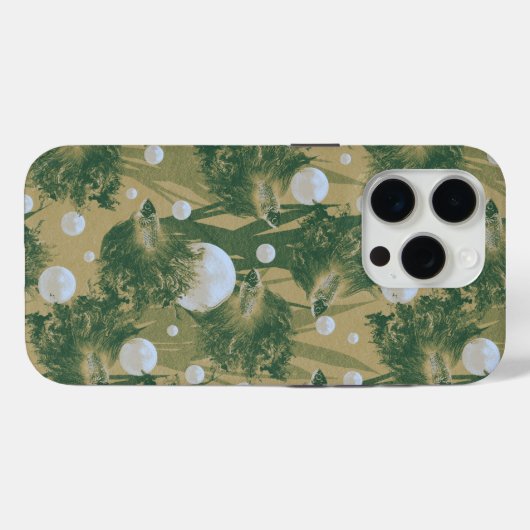 Siamees vechtende vis groen Case-Mate iPhone case (Achterkant (horizontaal))