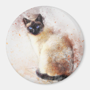 Siamese ABSTRACT WATERVERF Magneet