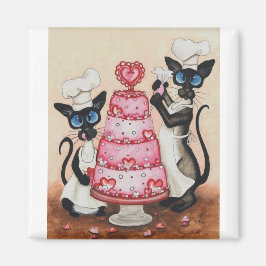 Siamese banketbakker magneet