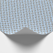 Siamese Blauwe Eyed Kat ziet het Grafische Patroon Cadeaupapier (Hoek)