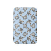 Siamese Blue Eyed Cat Faces Graphic Art Pattern Badmat (Voorkant Verticaal)