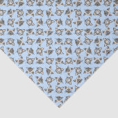 Siamese Blue Eyed Cat Faces Graphic Art Pattern Tissuepapier (Detail)
