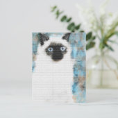 Siamese Briefkaart (Staand voorkant)
