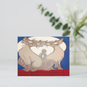 Siamese Briefkaarten (Staand voorkant)