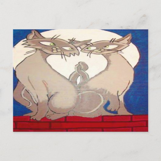 Siamese Briefkaarten (Voorkant)