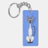 Siamese Cartoon Sleutelhanger (Voorkant Links)