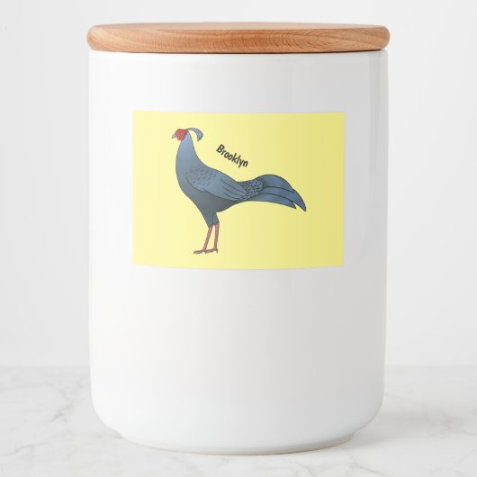Siamese cartoon voedselcontainer etiket (Voorkant)