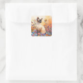 Siamese Cat 1 - Envelop Stickers (Tas)