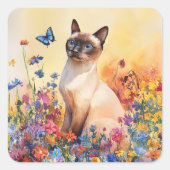 Siamese Cat 2 - Envelop Stickers (Voorkant)