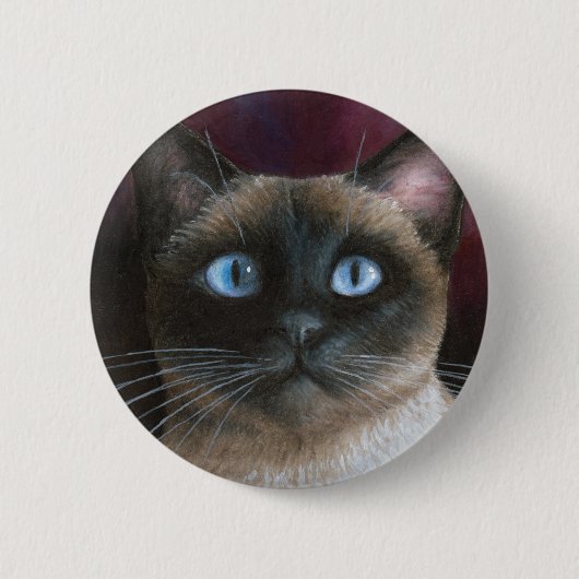 Siamese Cat 548 Ronde Button 5,7 Cm (Voorkant)