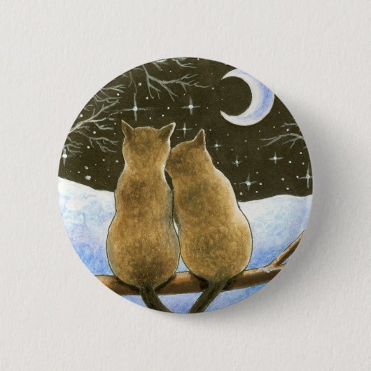 Siamese Cat 584 Ronde Button 5,7 Cm (Voorkant)