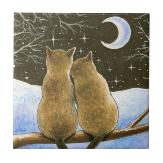 Siamese Cat 584 Tegeltje (Voorkant)