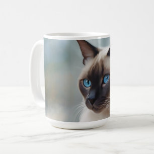 Siamese Cat 749 Digitale kunst Koffiemok