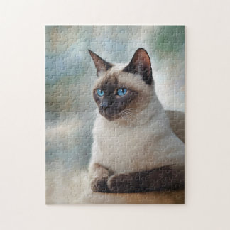 Siamese Cat 749 Digitale kunst Legpuzzel