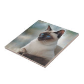 Siamese Cat 749 Digitale kunst Tegeltje (Zijkant)