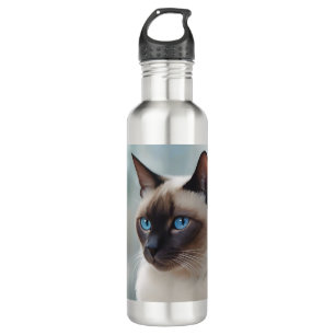 Siamese Cat 749 Digitale kunst Waterfles