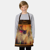 Siamese Cat Animal Art gepersonaliseerd Schort (Gedragen)