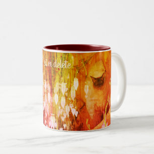 Siamese Cat Animal Art gepersonaliseerd Tweekleurige Koffiemok