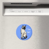 Siamese Cat Animal-lover Magnetic Gifts Magneet (Insitu (Vaatwasser))