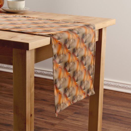 Siamese Cat Animal Pattern Korte Tafelloper (Voorbeeld)