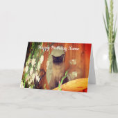 Siamese Cat Animal Specialized Birthday Kaart (Voorkant)