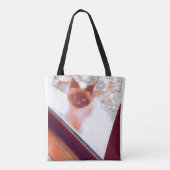 Siamese cat art tote bag (Achterkant)